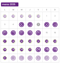 Ver el calendario de eventos