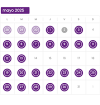 Ver el calendario de eventos