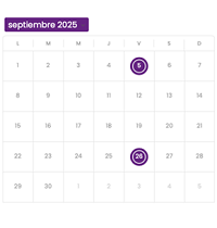 Ver el calendario de eventos