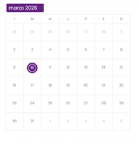 Ver el calendario de eventos